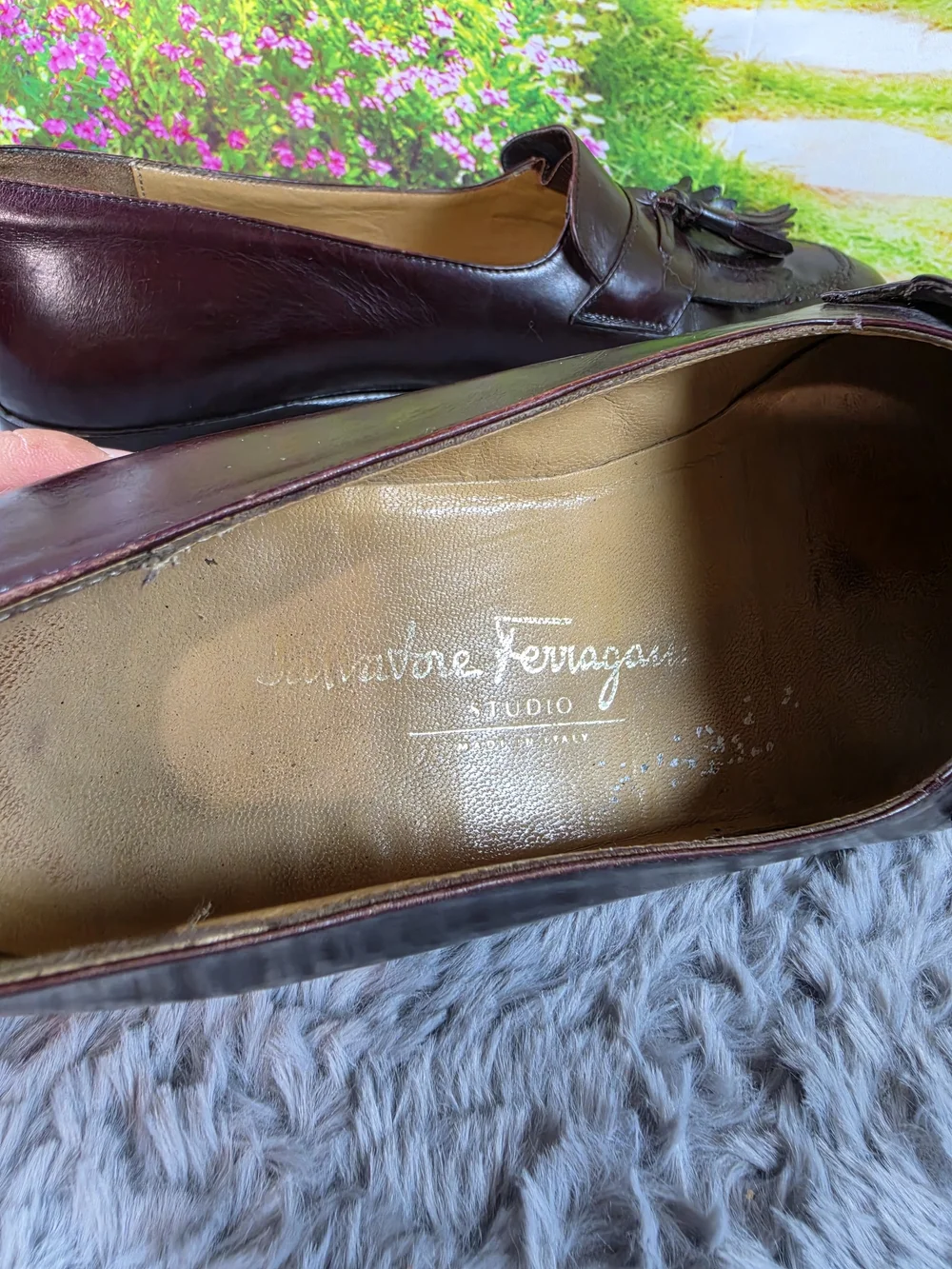 Salvatore Ferragamo Brown Leather Tassel Loafers - Size 7 2E